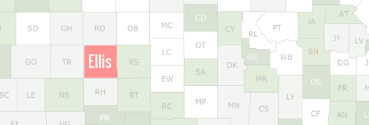 Ellis County Map