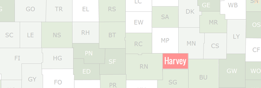 Harvey County Map