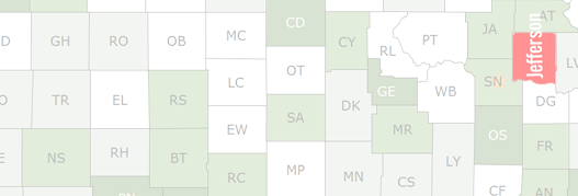 Jefferson County Map