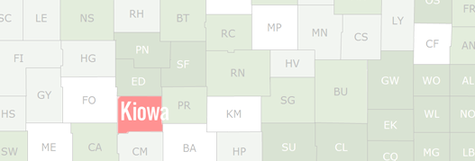 Kiowa County Map
