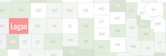 Logan County Map