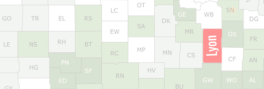Lyon County Map