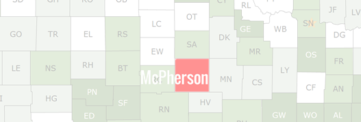 McPherson County Map