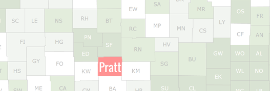 Pratt County Map