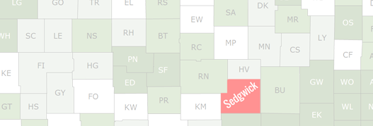 Sedgwick County Map