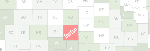 Barton County Map
