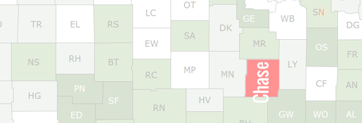 Chase County Map