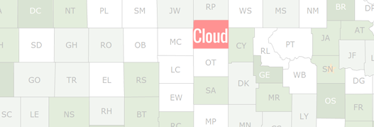 Cloud County Map