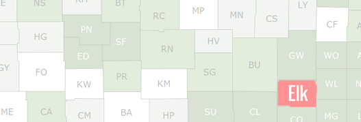 Elk County Map