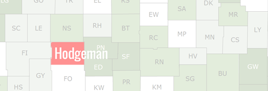 Hodgeman County Map