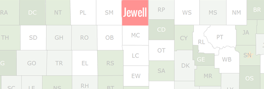 Jewell County Map
