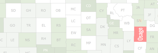 Osage County Map