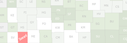 Seward County Map